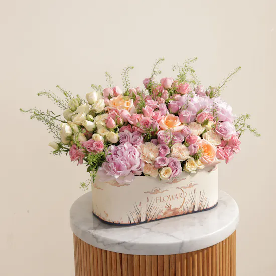 Pure Peony Flower Box