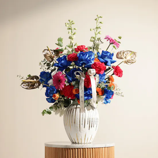 Celebration Bloom Flowers Vase