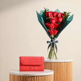 Lancel Women’s Wallet | Elegant Flowers Bouquet