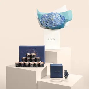 Avantcha Arabian Collection Set & Tommy Hilfiger Watch with Flowers