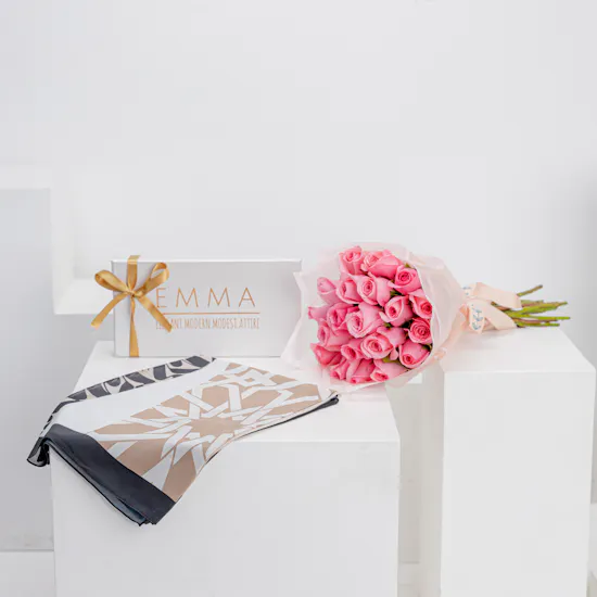 Emma Layal Scarf | Rose Revival Bouquet