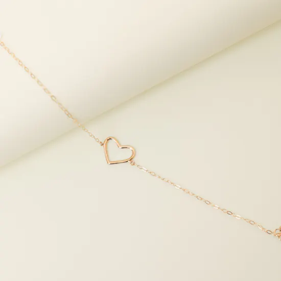 Miss L' by L'azurde Heart Yellow Gold Bracelet