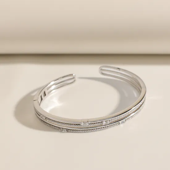 Alvira Silver Women's Bangle