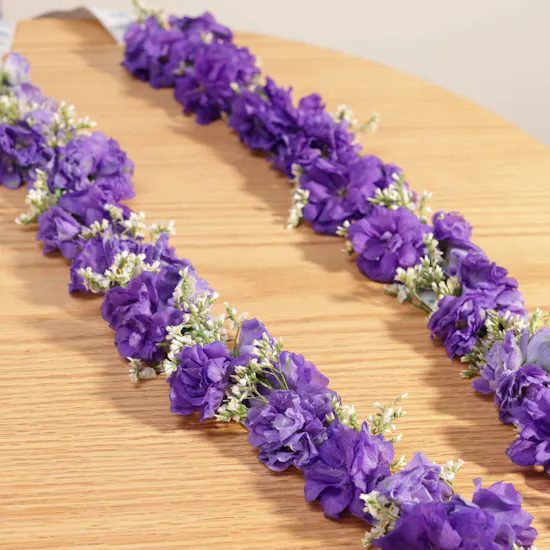 Graduation Purple & White Floral Set