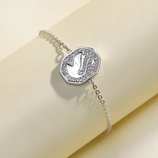 Swarovski Signum Swan Silver Tone Bracelet