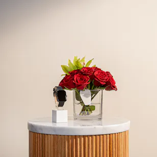 Titan Mirage Black Smart Watch | Roses Vase