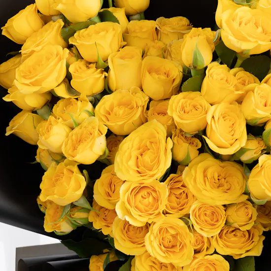 Yellow Heart | Black Wrap