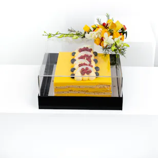 Opera Mango Cake with Flowers