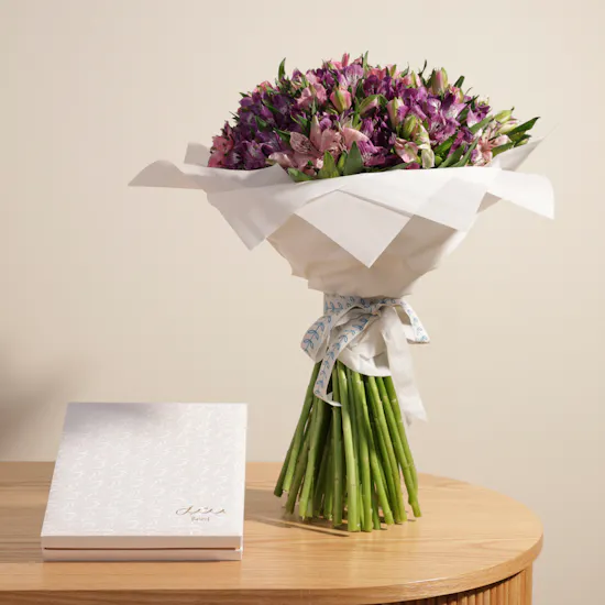Bateel Alaska Truffles Box | Alstroemeria