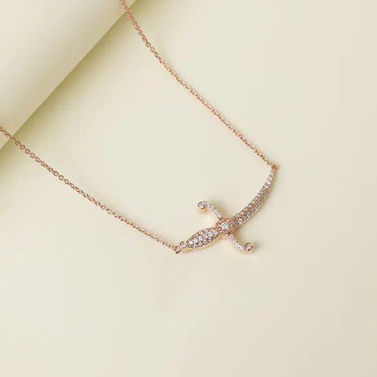 Charmaleena Jewellery Swords of Love Necklace