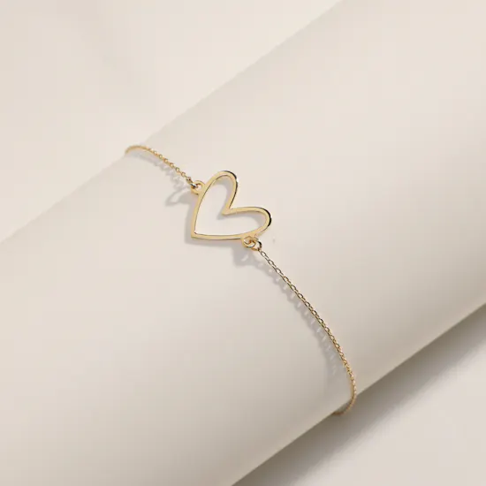 Midad Gold Heart Bracelet