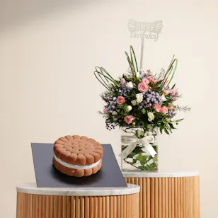 Dinara Kasko Lotus Cake | Happy Birthday Flowers
