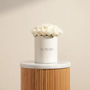 Whisper-Soft White Roses Box | 25 Roses Whisper-Soft White Roses Box | 25 Roses