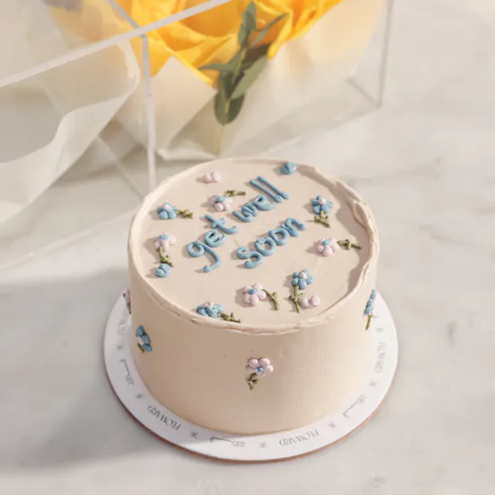 Floward Get Well Soon Floral Bento Cake and Sunshine Wishes Flowers