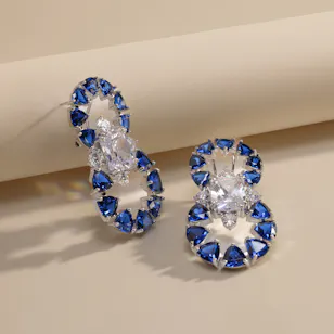 Earring Queen Diana In Blue