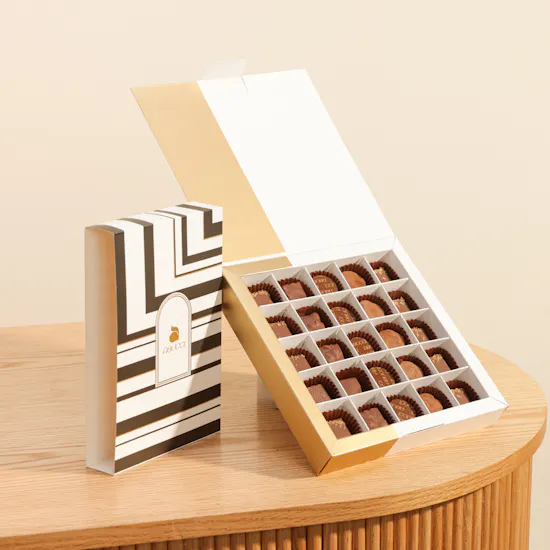 Abucci Black and Gold Chocolate Box | 25 Pieces