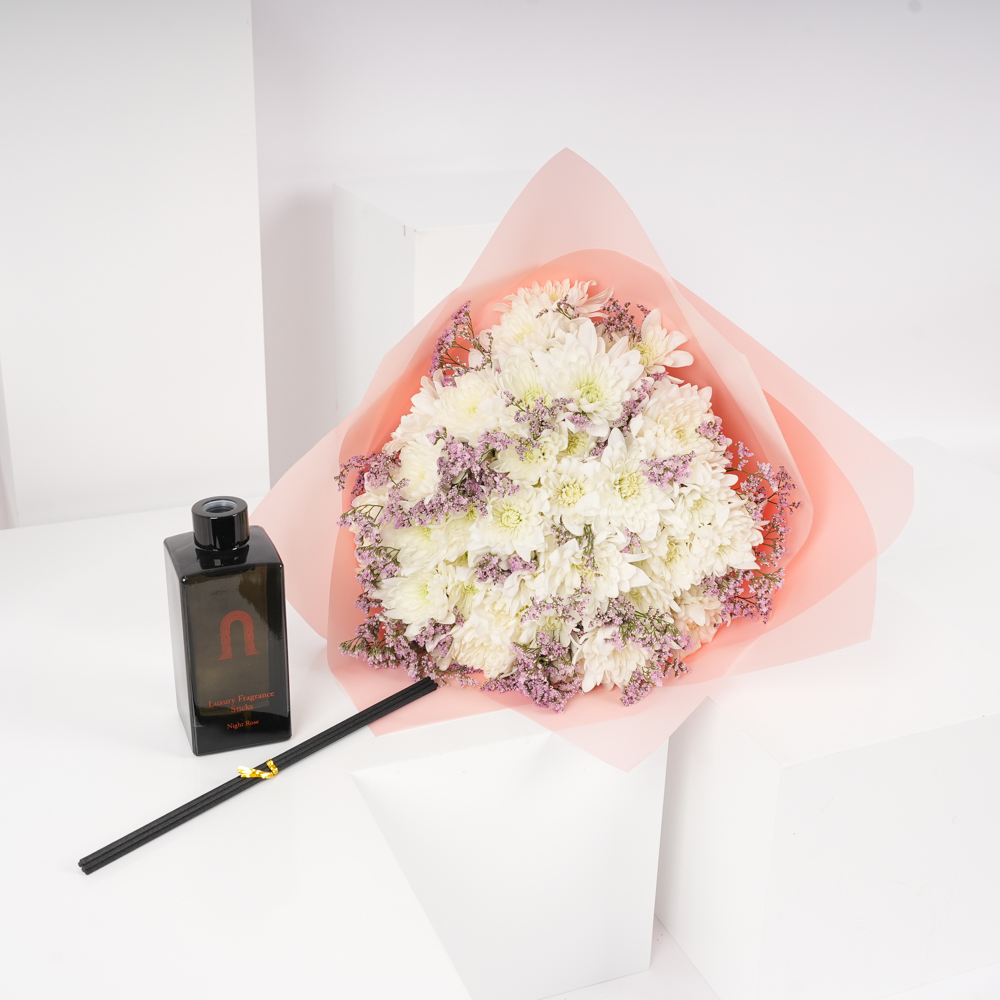 ليلة الورود اعواد معطره من نشق 250 مل | اقحوان ابيض 