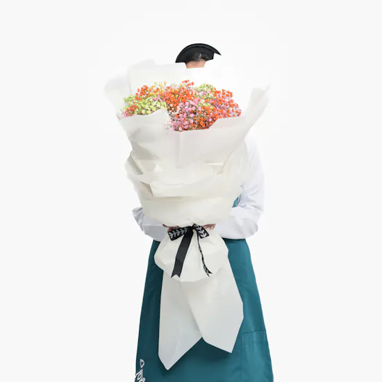 Rainbow Gypsophila Bouquet