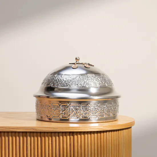 Voila Silver Cloche Mouled Sweet Gift Set | 1.7 kg
