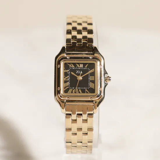 Zia Gold-Tone Square Women's Watch