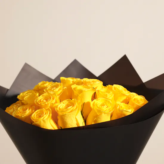 Yellow Roses Bouquet | 35 Flowers