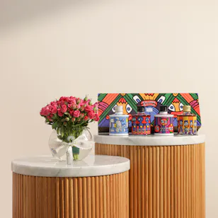 Rocca Bianka Olive Oil and Vinegar Fashion Box | Cozy Flowers Vase