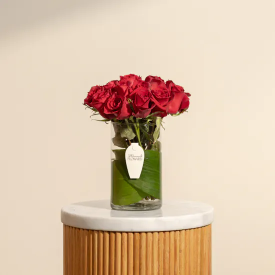 Red Roses Vase | 25 Rose