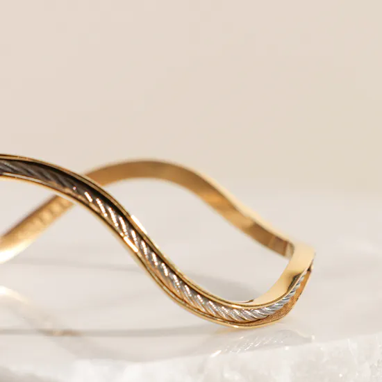 Charriol Forever Gold Plated Women's Bangle