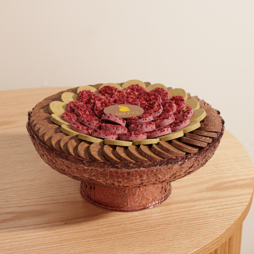 صينية شوكولاتة على شكل زهرة من أبوتشي