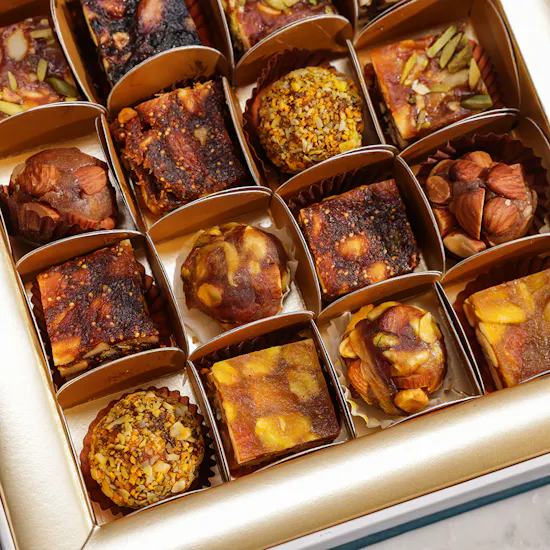 MyGovindas Zero Sugar Dry Fruit Chikki Medium Box | Beautiful Fragrance Flowers