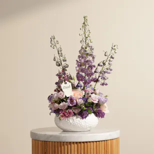 Lilac Poetry Flower Vase