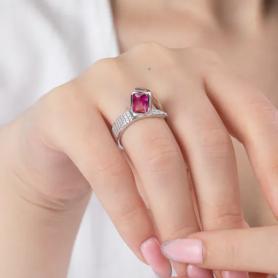 Salsa Dance Ring- Ruby Size 9