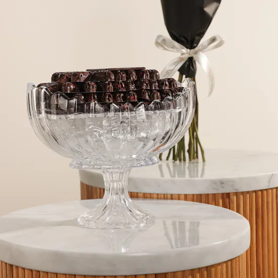 Haven Chocolate Bourgeoise Chocolates Crystal Tray | Lovely Flowers