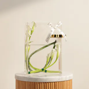 Charm White Calla Vase