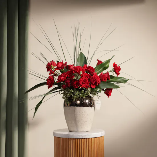 Scarlet Serenity Vase