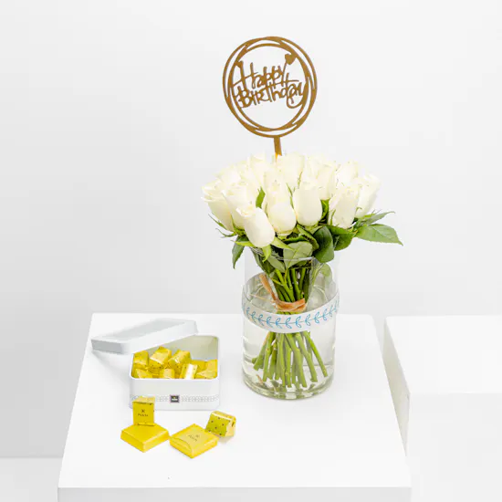 Patchi Tin Chocolate Box | Birthday Vase