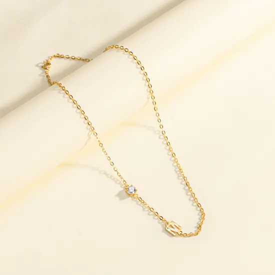 Hrh Letter M Gold-plated Necklace