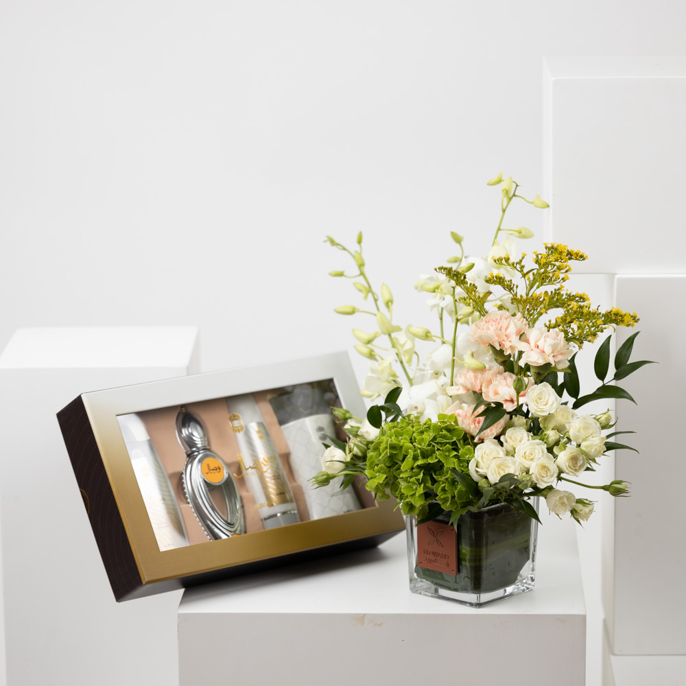 طقم وصال من أجمل | زهور متنوعة