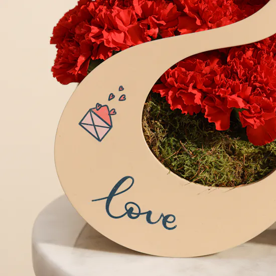 Radiant Romance Flowers Arrangement
