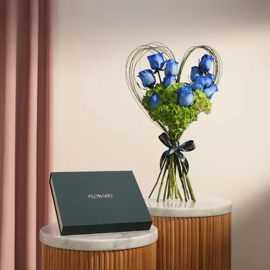 Floward Delicate Chocolate Medium Box | Attractive Flower Bouquet