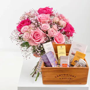 Cartwright & Butler Chocolate Hamper | Pink Twist