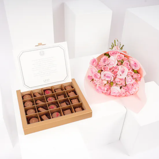Levo Chocolate | Pink Bouquet
