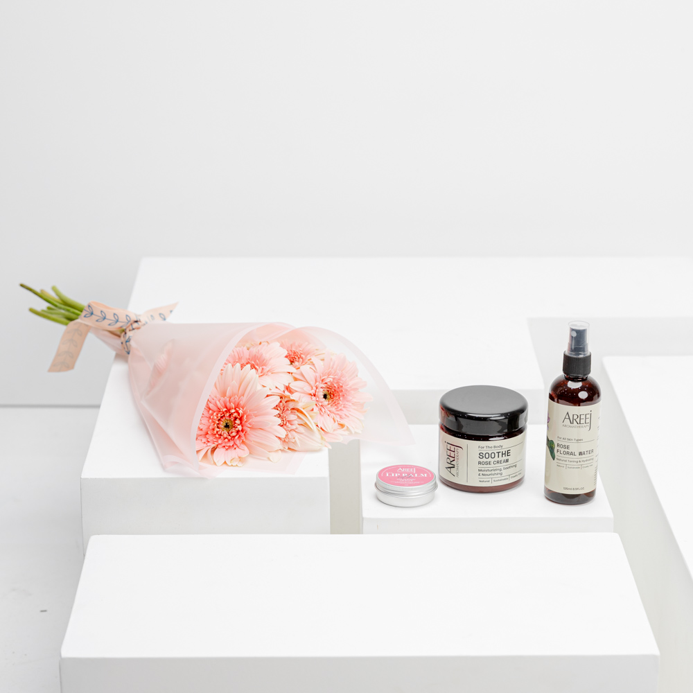 Areej Rose Set | Pink Gerbera