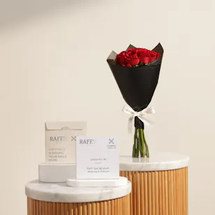 Raff by Paris Spa Signature Manicure and Pedicure Gift Voucher | Starlit Petals Flower Bouquet