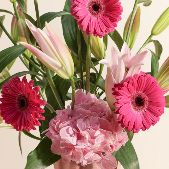 Pinkish Flowers Vase