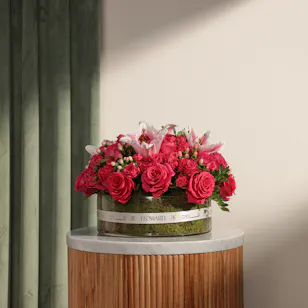Sparkling Pink and Fuschsia Vase Sparkling Pink and Fuschsia Vase