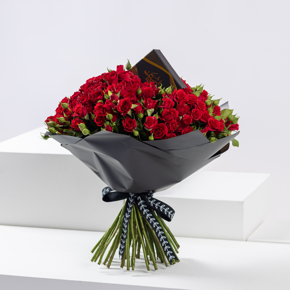 Dar Al Sabaek Gold Half Lera | Red Baby Roses