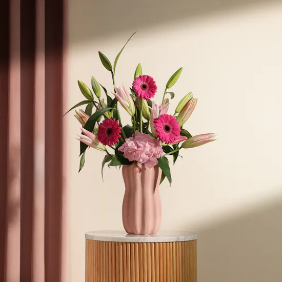 Pinkish Flowers Vase