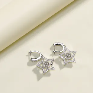 Swarovski Stella Star Hoop Earrings