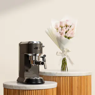 De'Longhi Dedica Style Coffee Machine | Serenity Flowers Bouquet